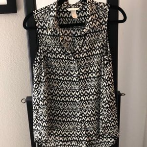 H&M button up tank